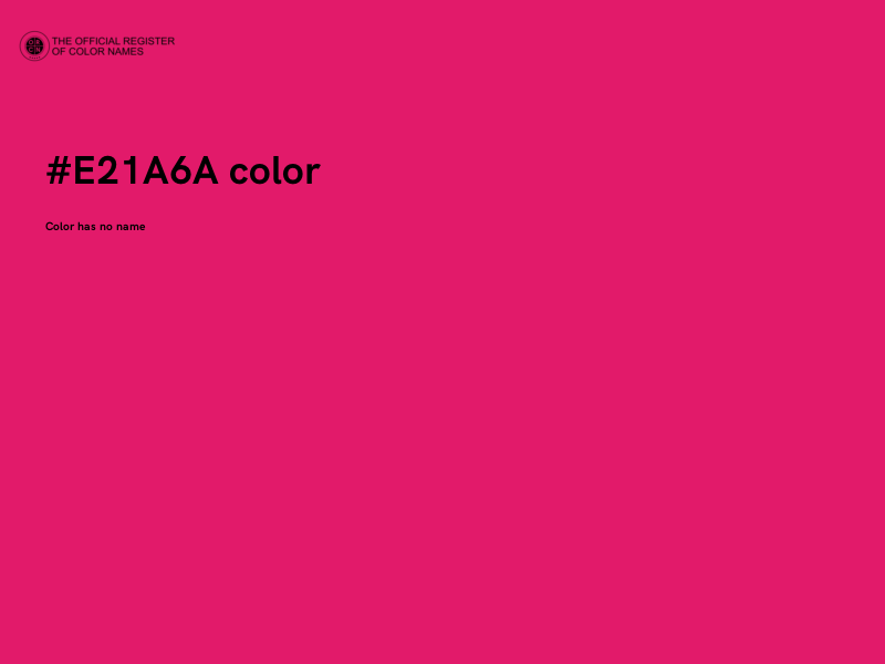 #E21A6A color image