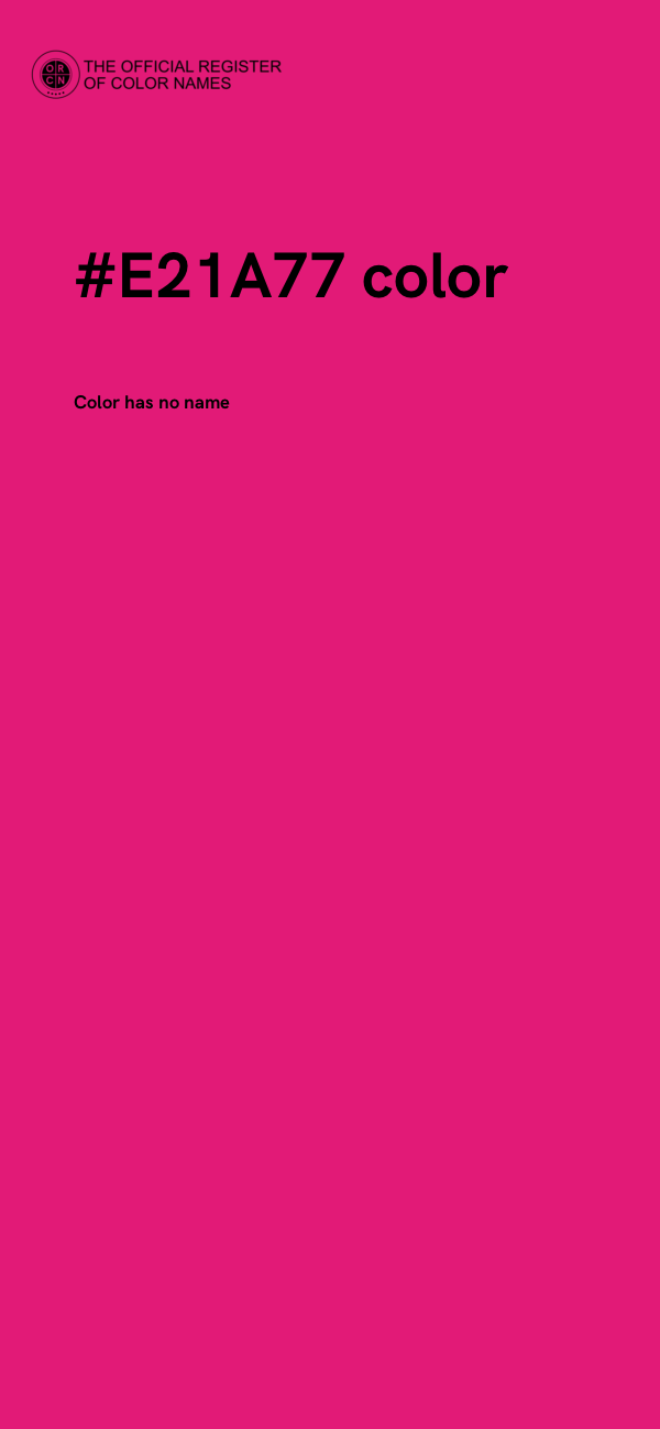 #E21A77 color image