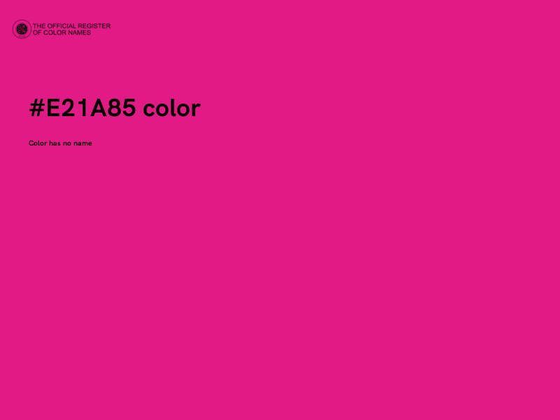 #E21A85 color image