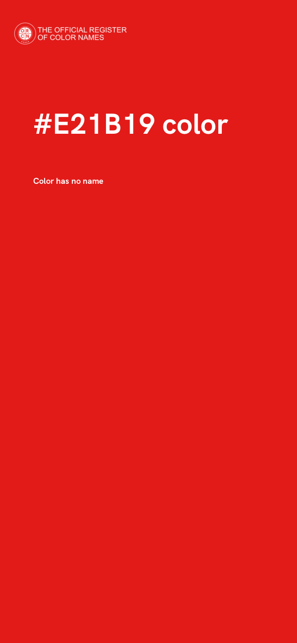 #E21B19 color image