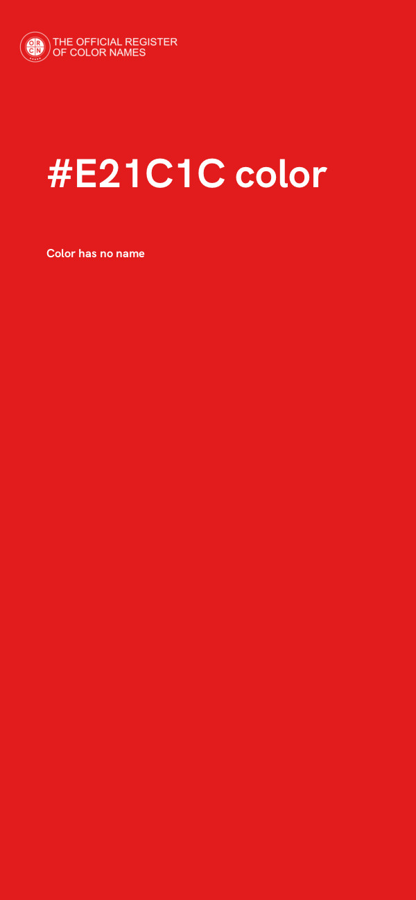 #E21C1C color image
