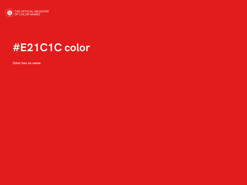 #E21C1C color image