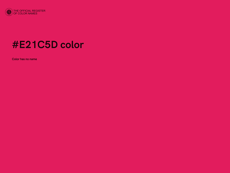 #E21C5D color image