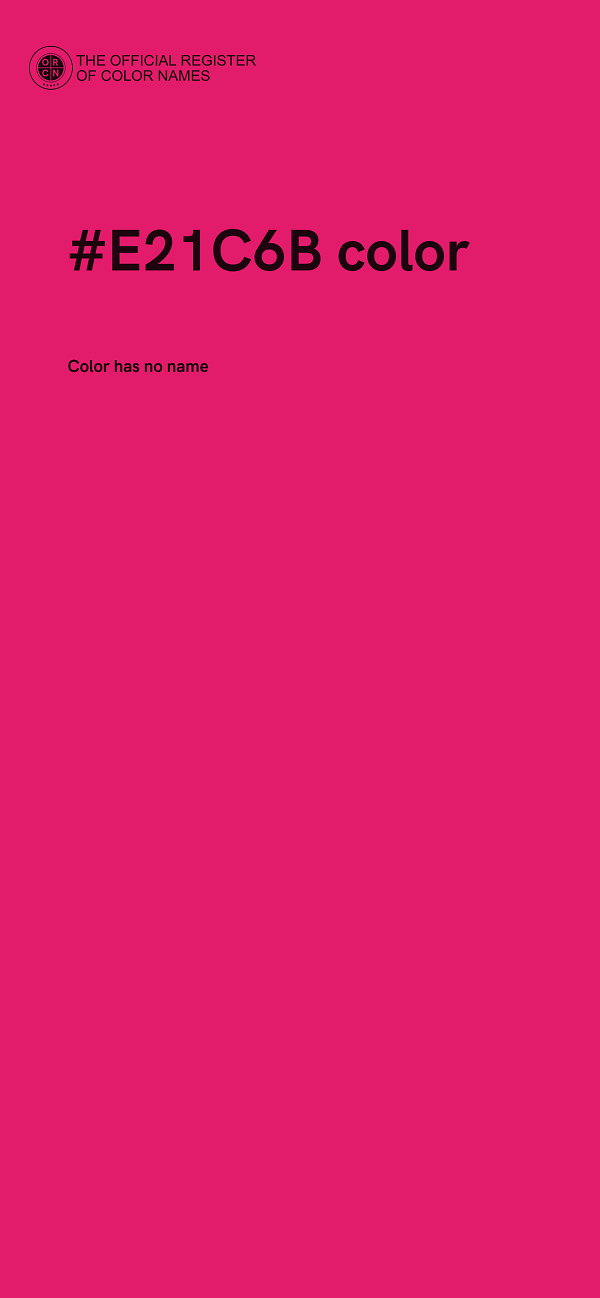 #E21C6B color image