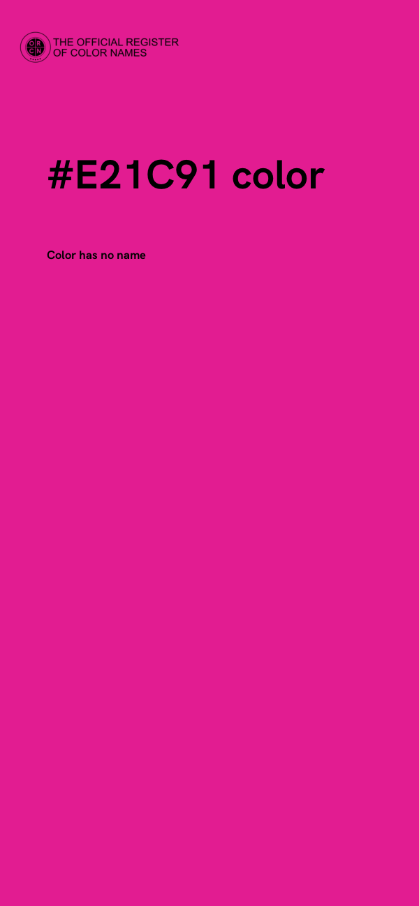 #E21C91 color image