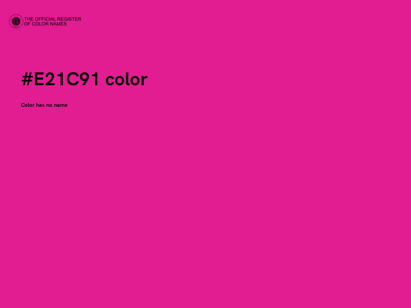 #E21C91 color image