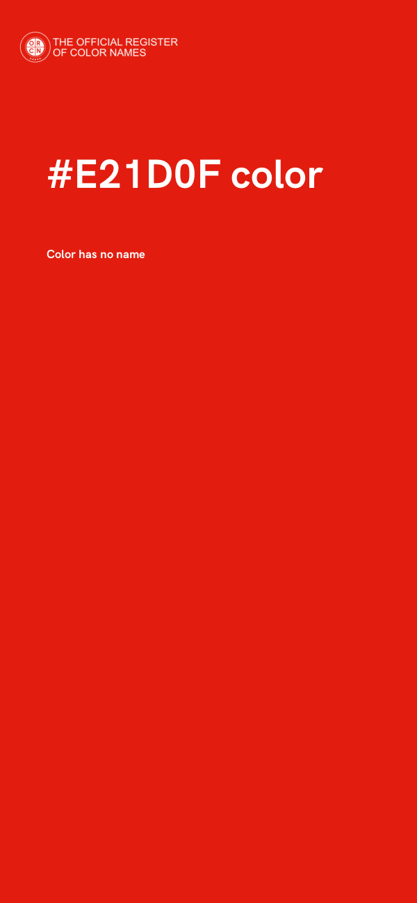 #E21D0F color image