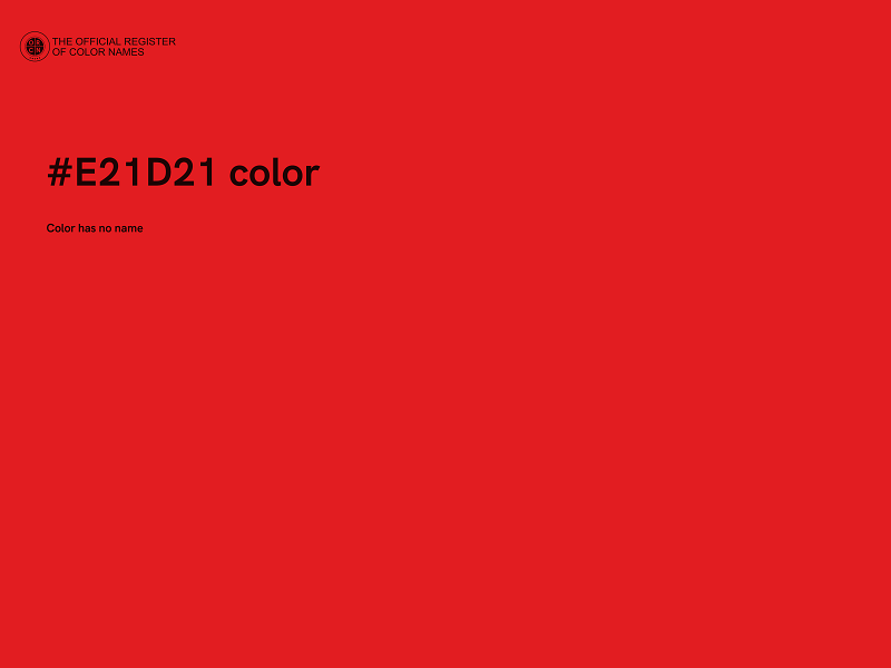 #E21D21 color image