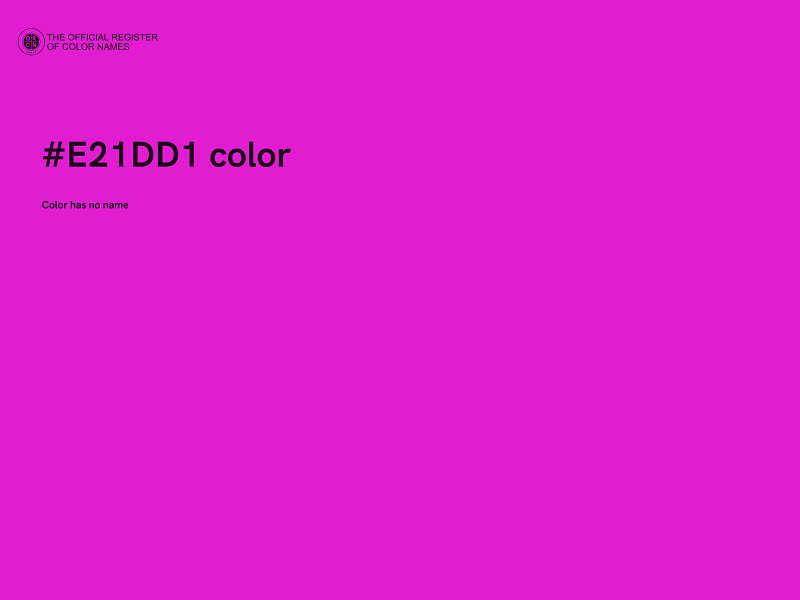 #E21DD1 color image