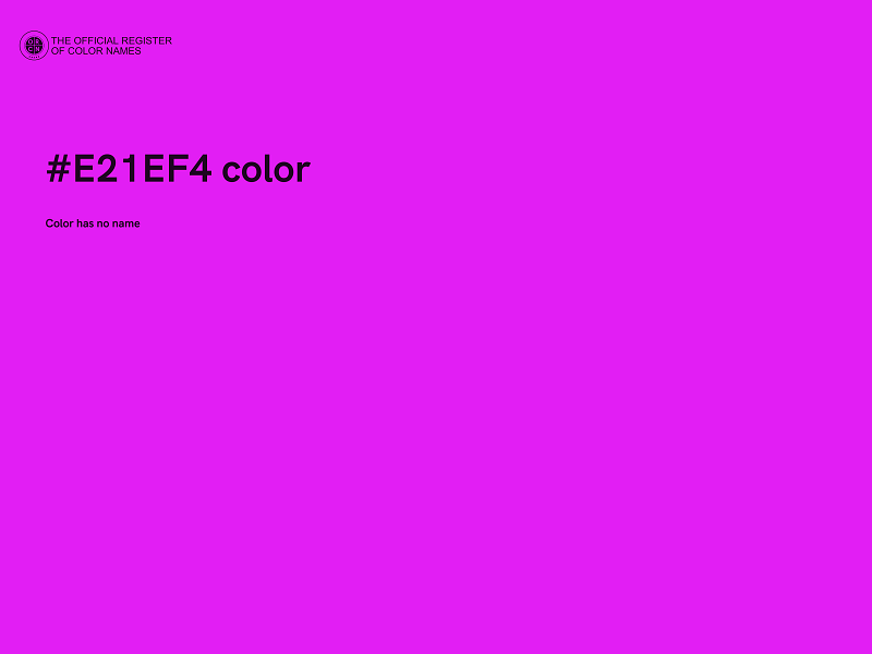 #E21EF4 color image