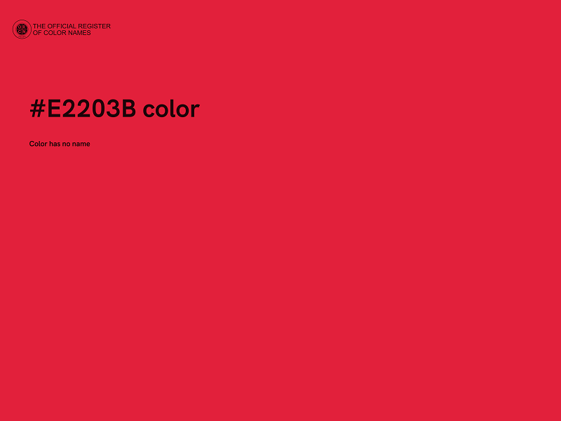 #E2203B color image