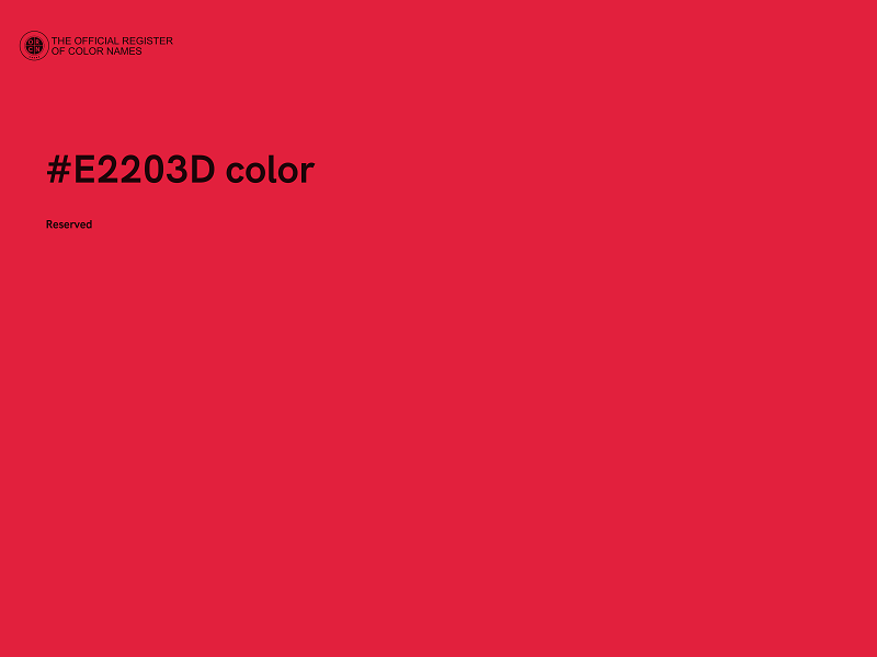 #E2203D color image