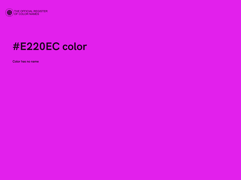 #E220EC color image