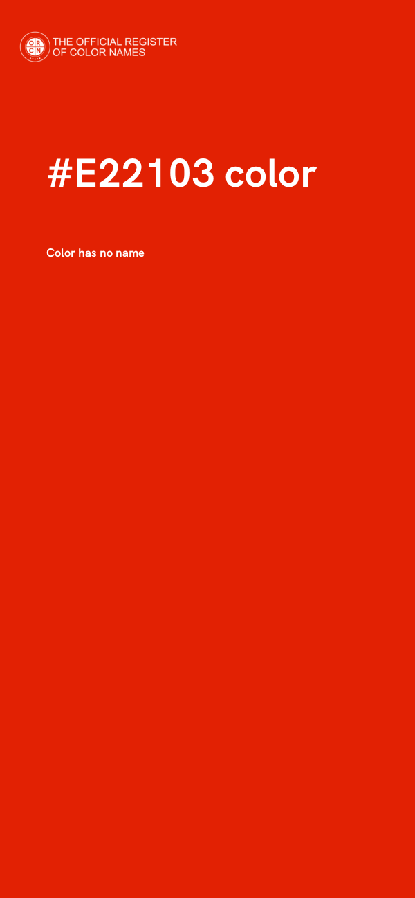#E22103 color image