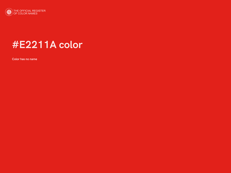#E2211A color image