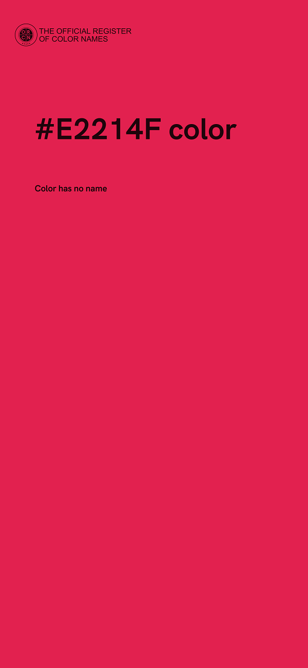 #E2214F color image