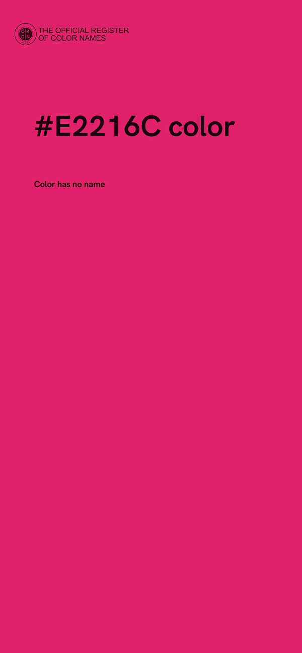 #E2216C color image
