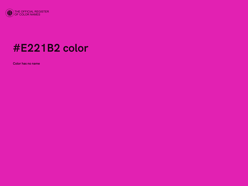 #E221B2 color image