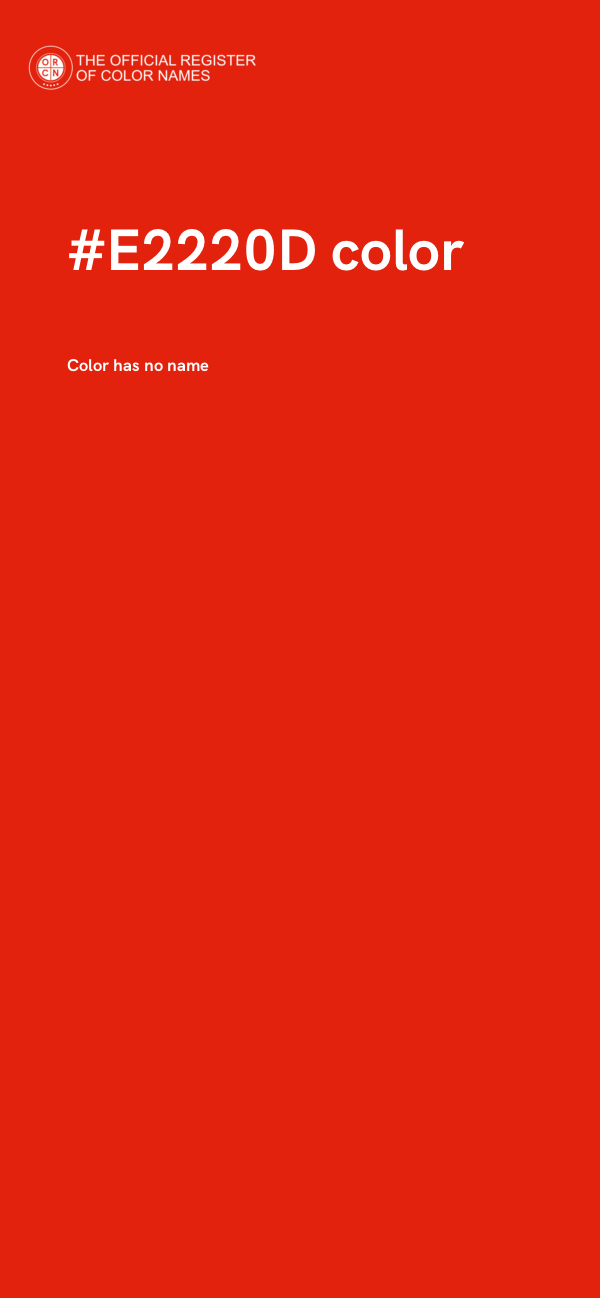 #E2220D color image