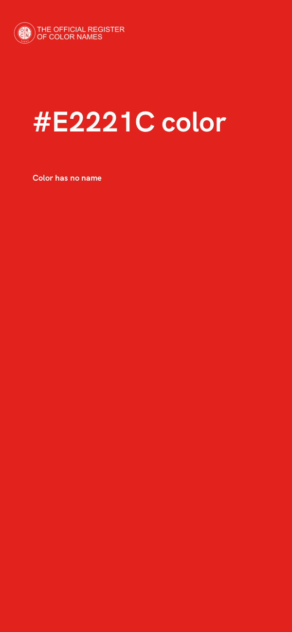 #E2221C color image