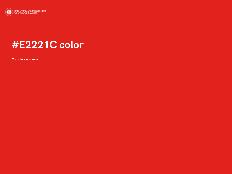 #E2221C color image