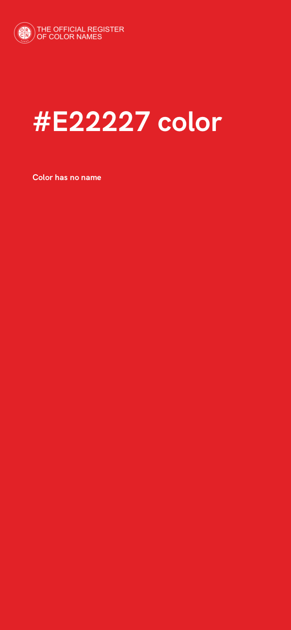 #E22227 color image