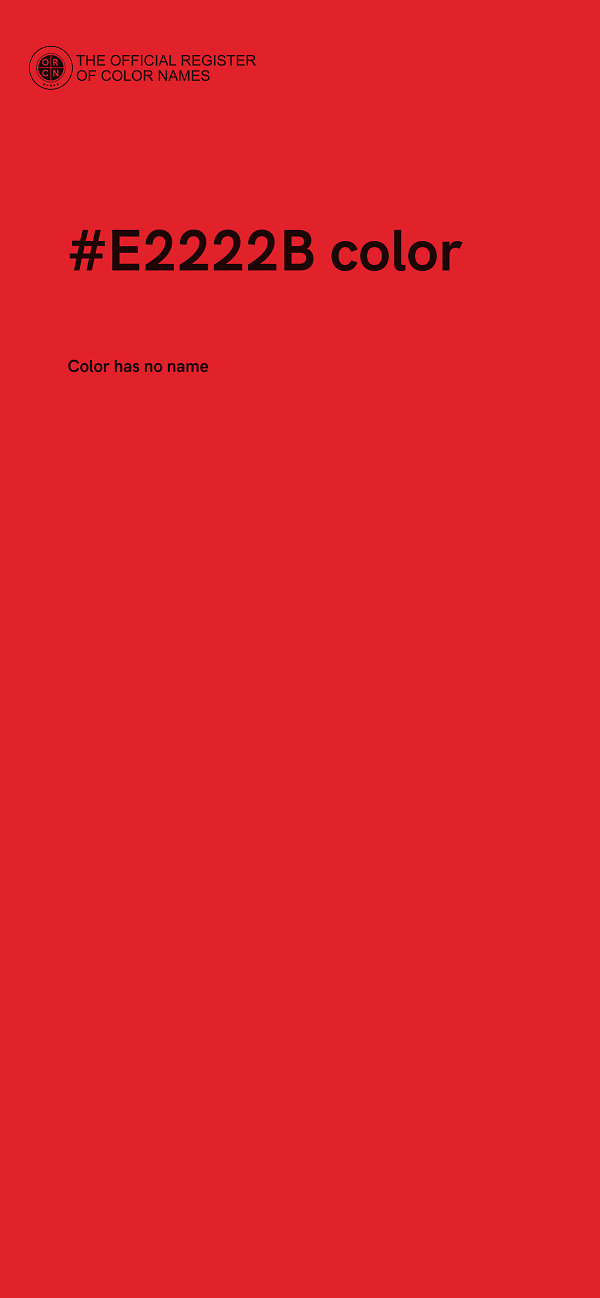 #E2222B color image