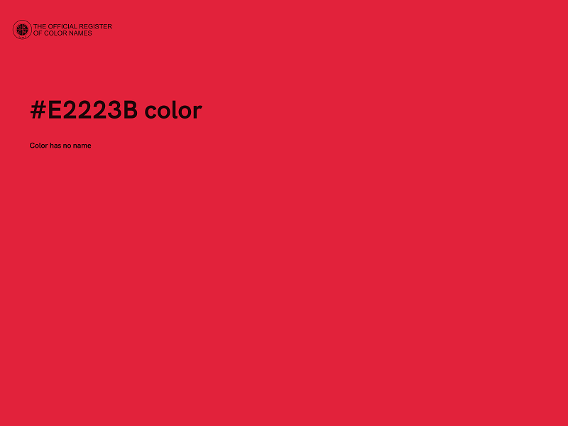 #E2223B color image