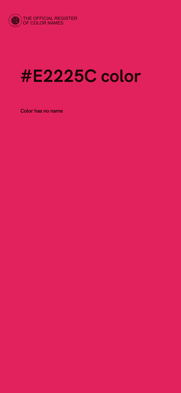 #E2225C color image
