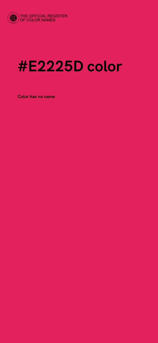 #E2225D color image