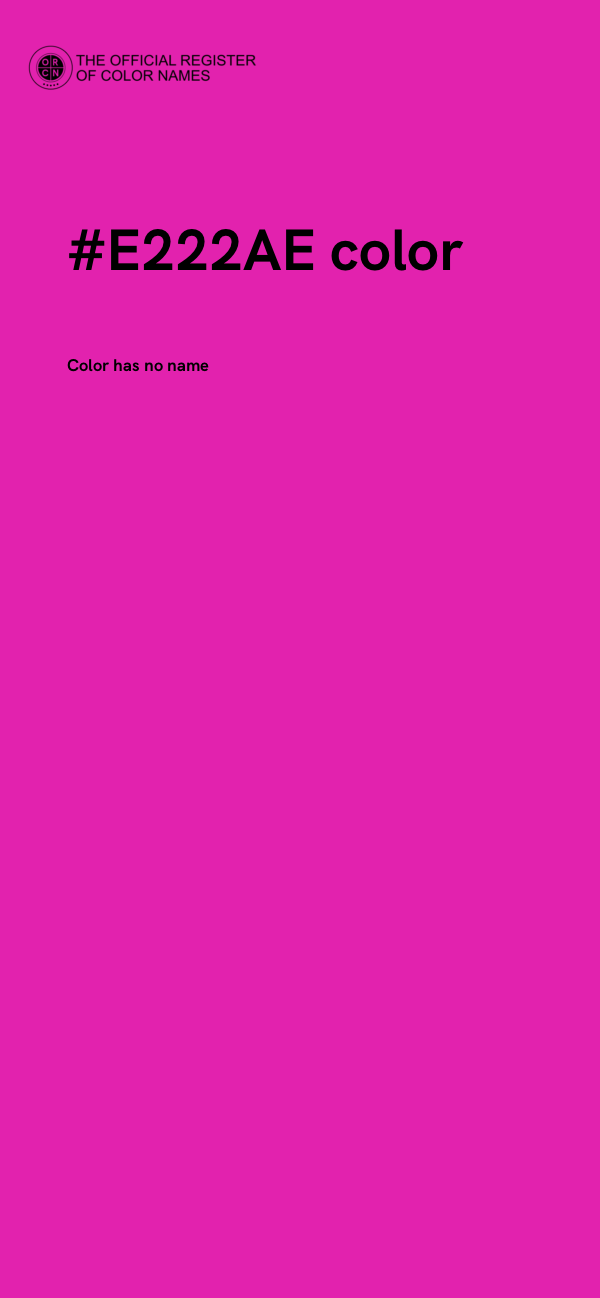 #E222AE color image
