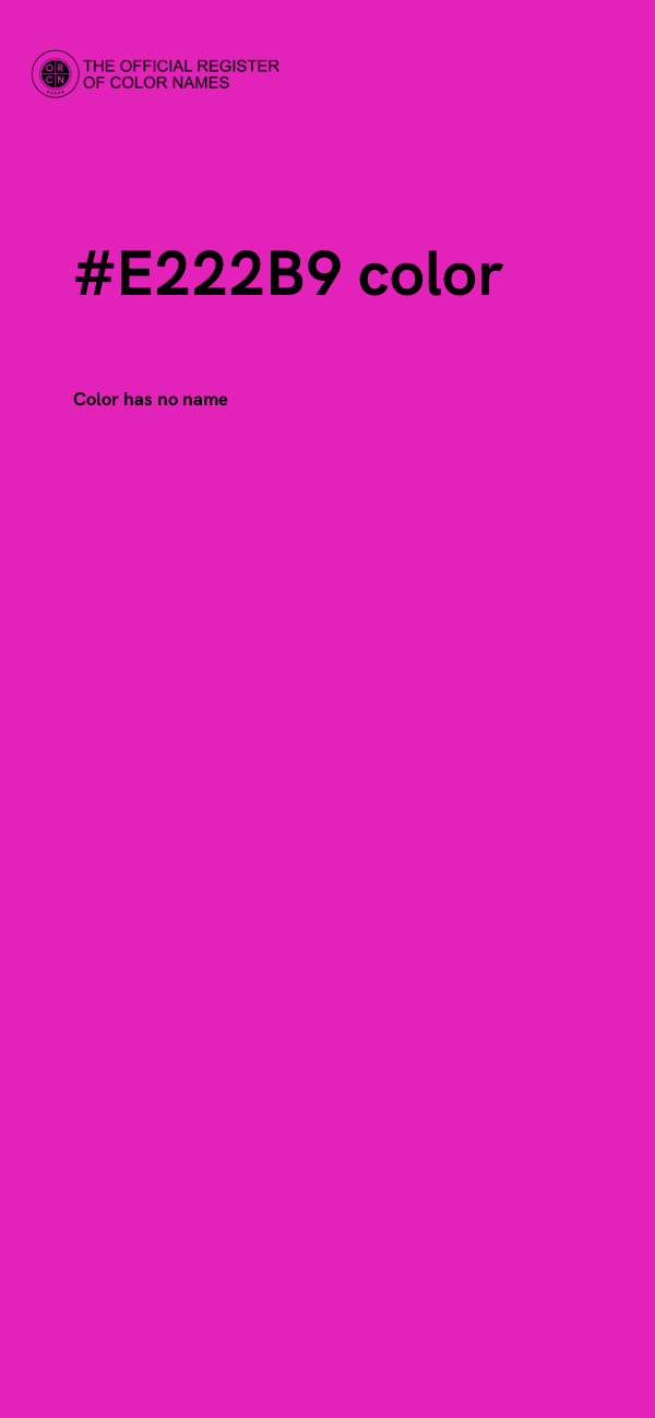 #E222B9 color image