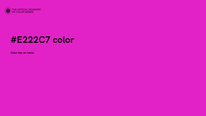 #E222C7 color image