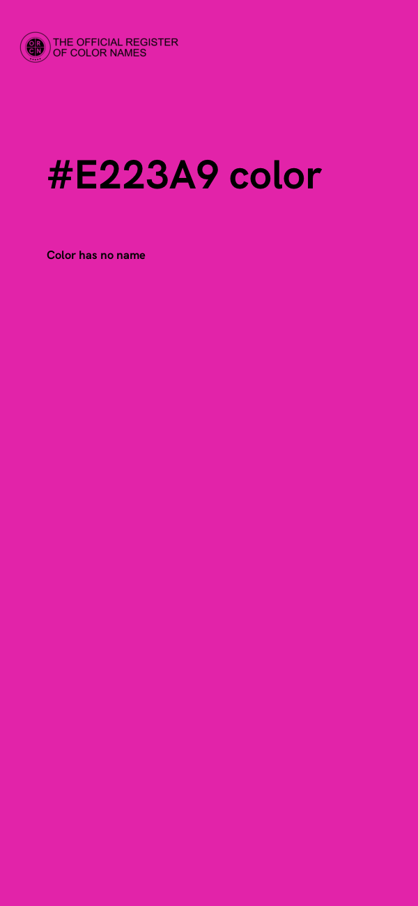#E223A9 color image