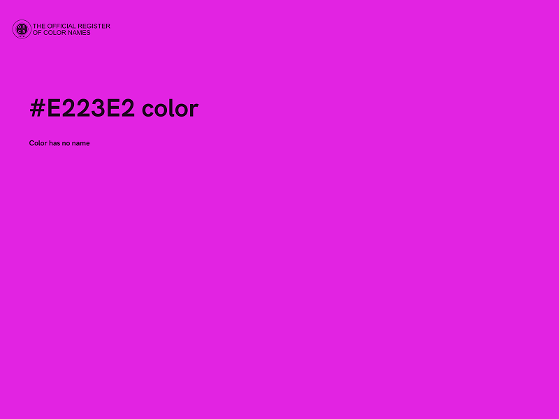 #E223E2 color image