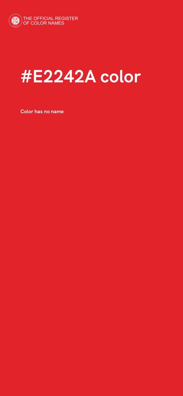 #E2242A color image