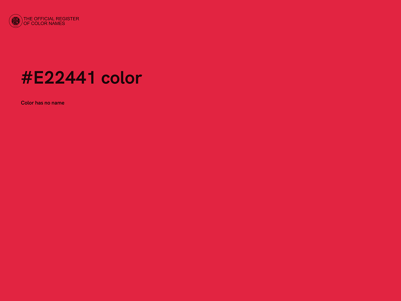 #E22441 color image