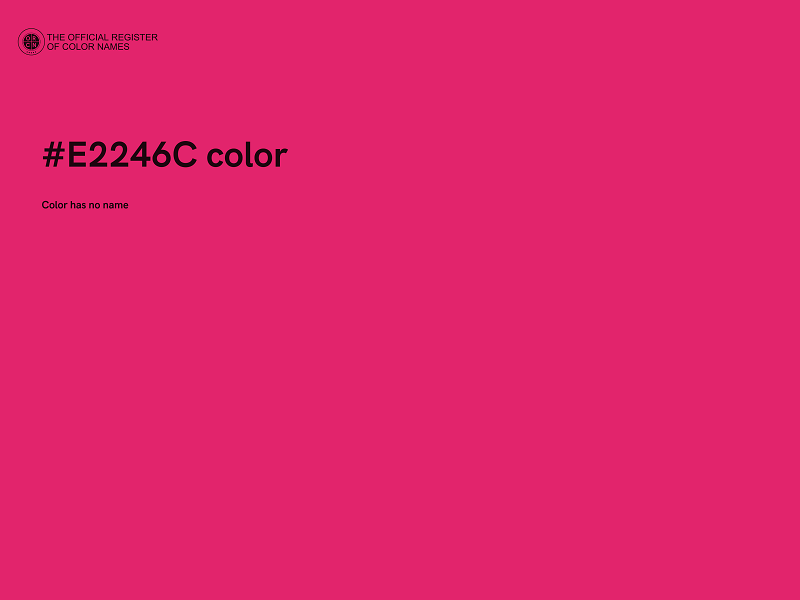 #E2246C color image