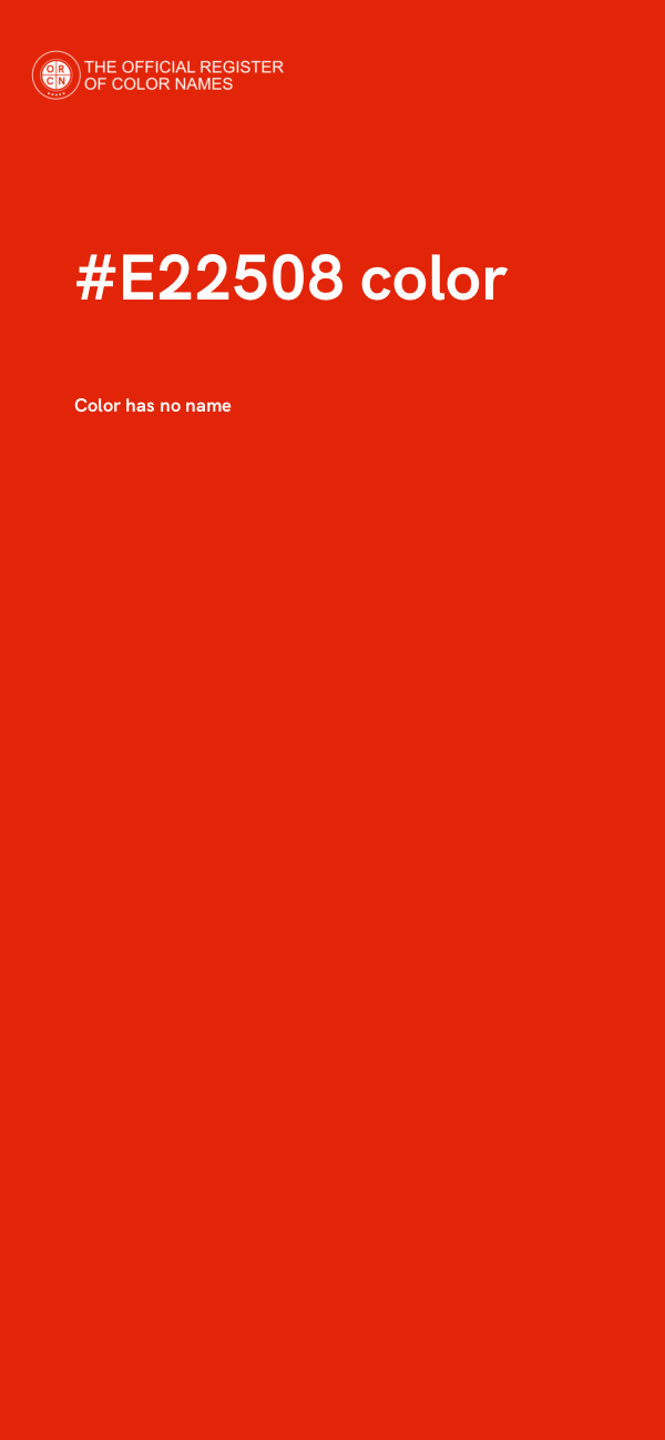 #E22508 color image
