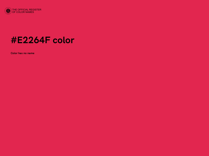 #E2264F color image