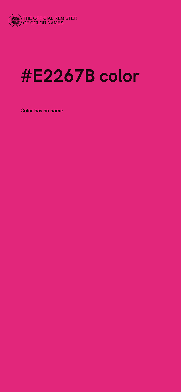 #E2267B color image