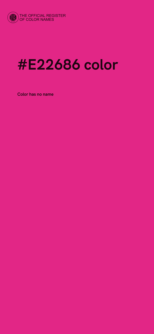#E22686 color image