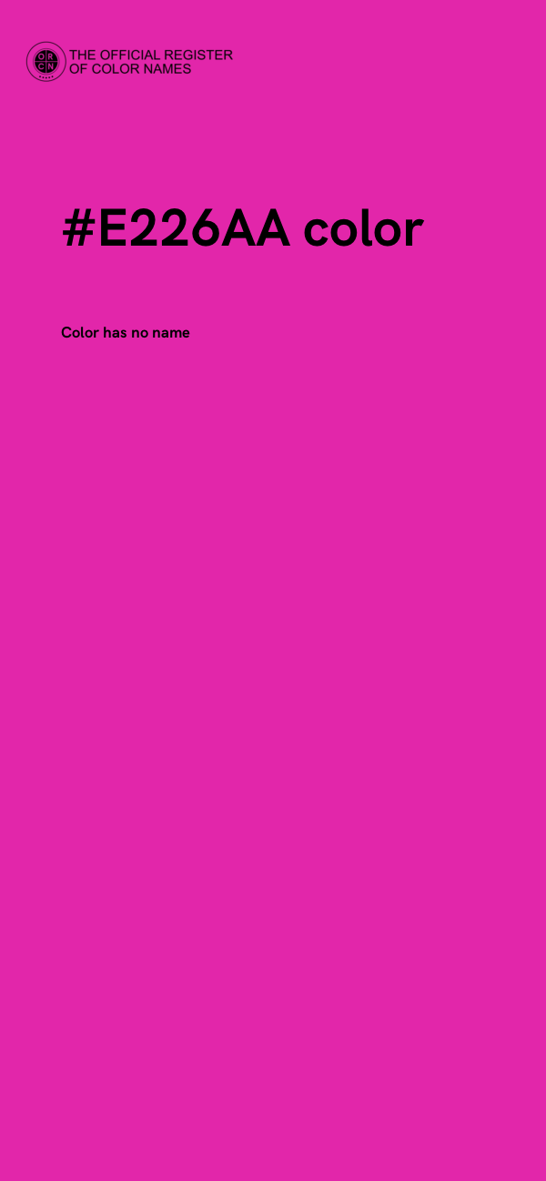 #E226AA color image