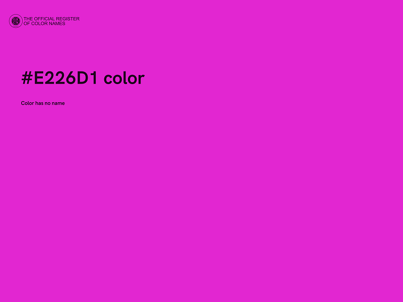 #E226D1 color image