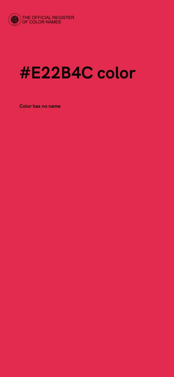 #E22B4C color image