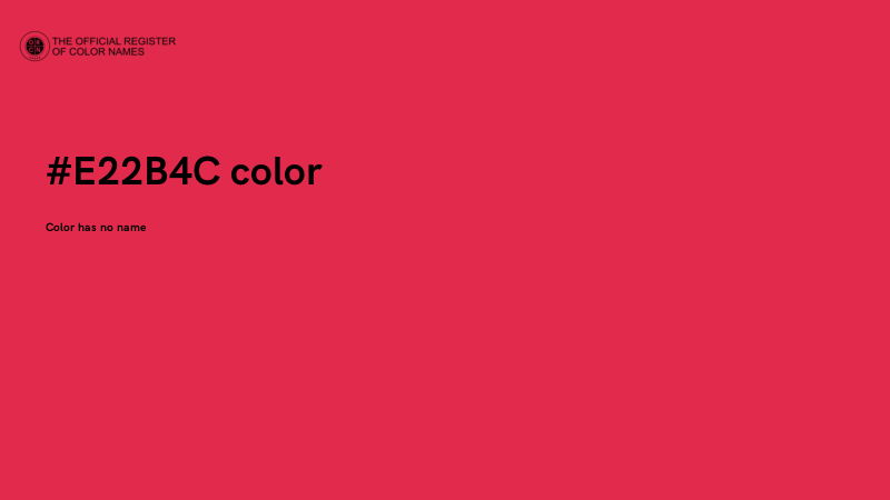#E22B4C color image