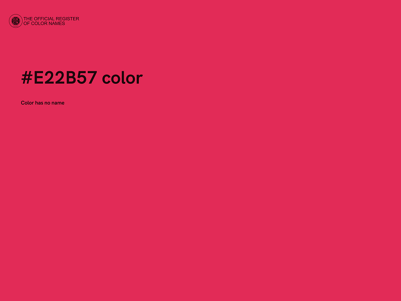 #E22B57 color image