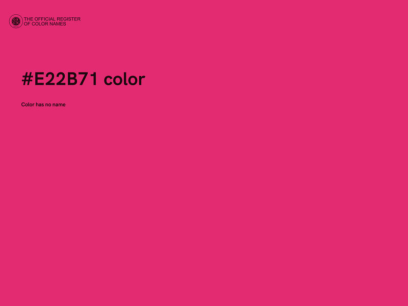 #E22B71 color image