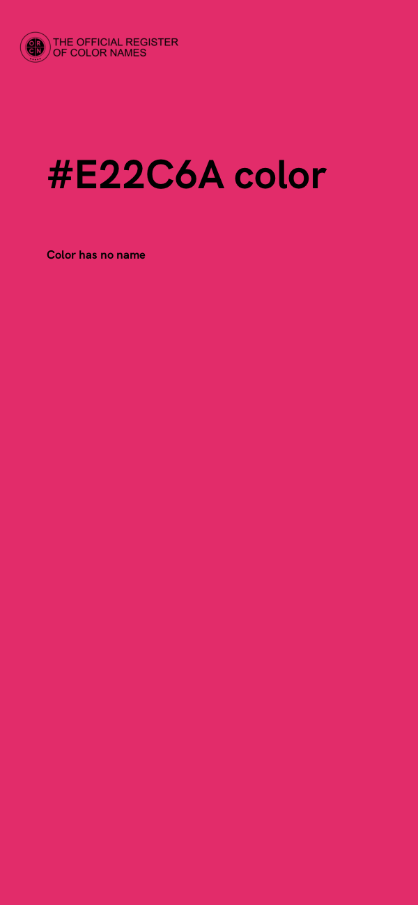#E22C6A color image