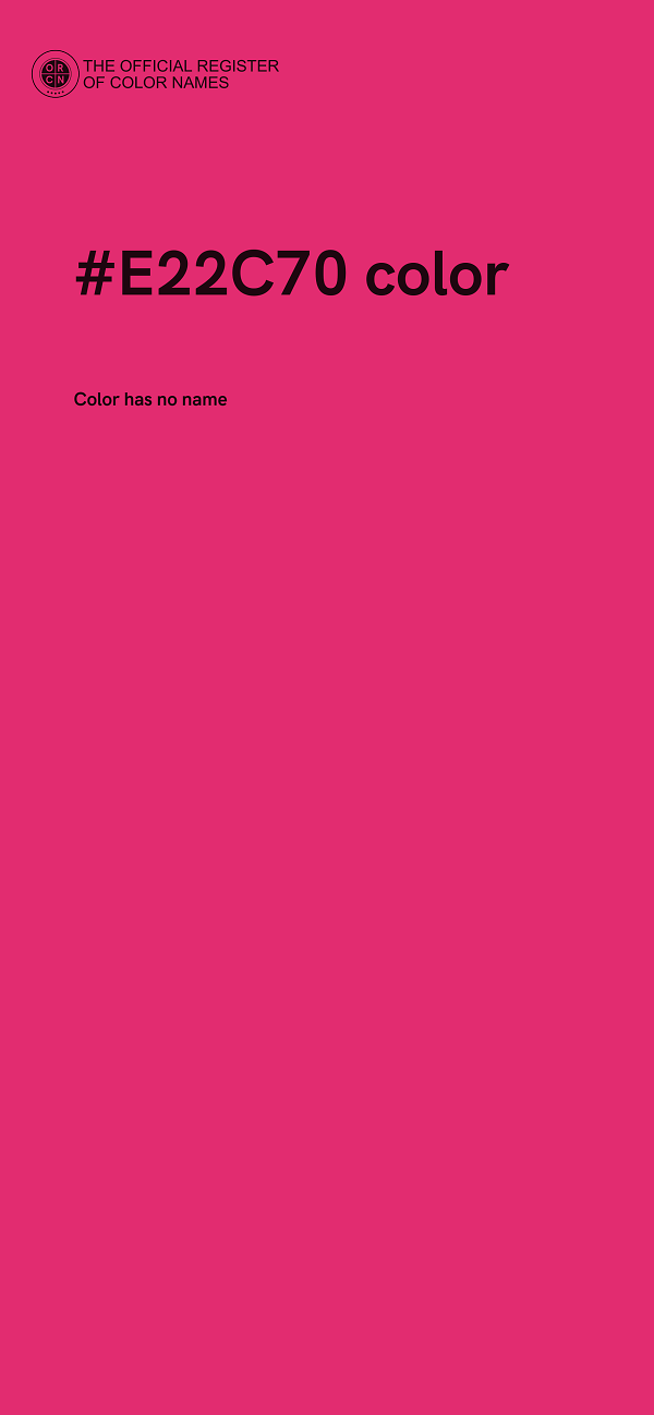 #E22C70 color image